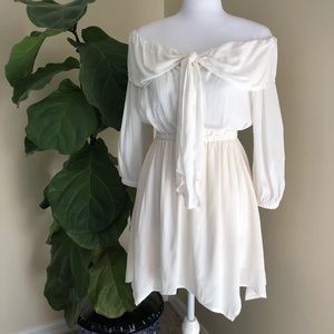 White Off The Shoulder Dress